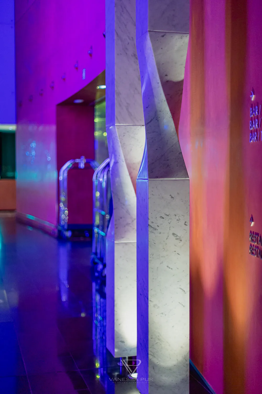 Review and experience at W Barcelona Hotel Spain on the beach that looks like a sail. 26 floors by the sea, luxury suites, restaurants,
