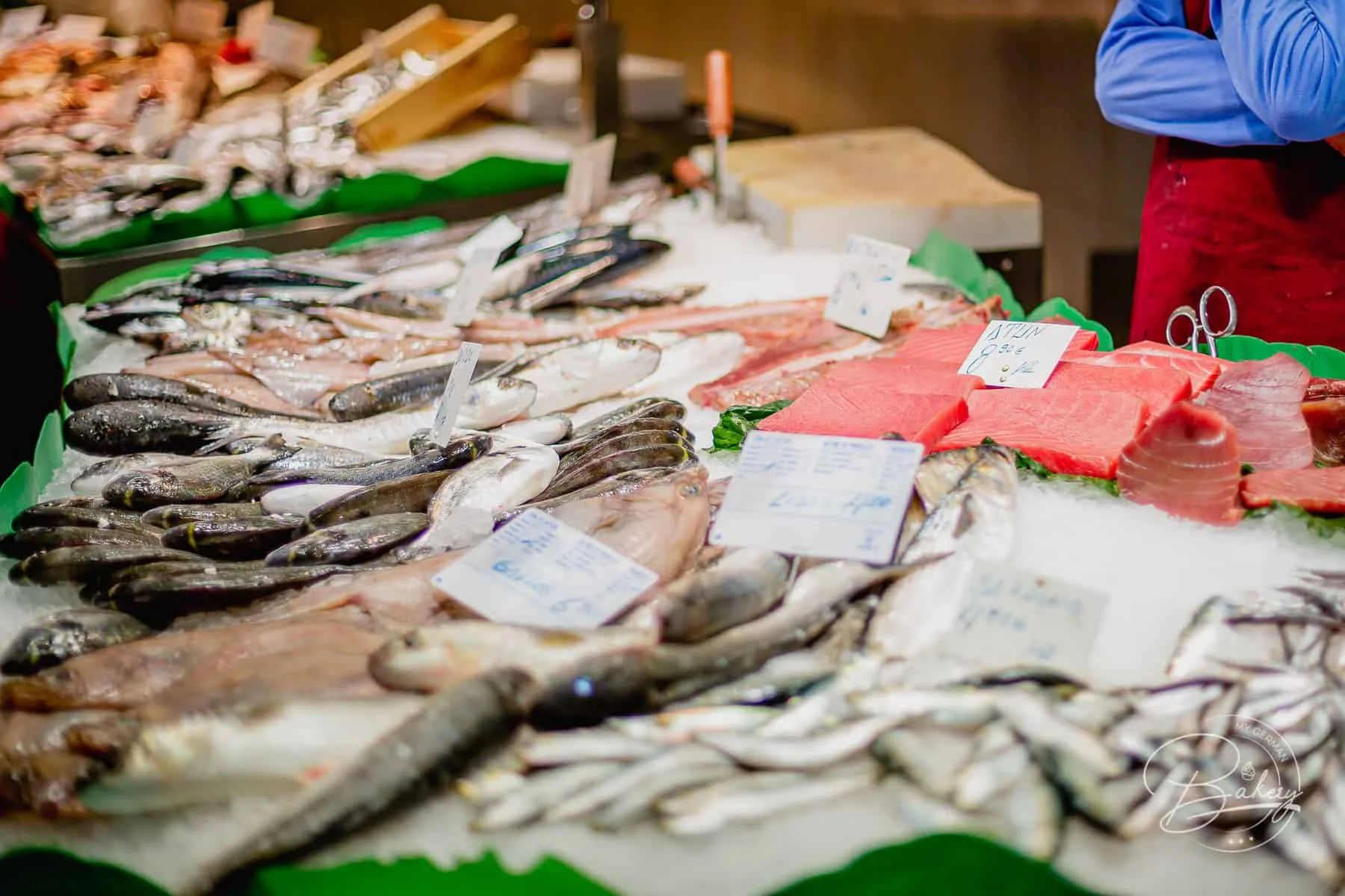 Mercado de la Boqueria - Barcelona Markt auf La Rambla - Der Mercado de la Boqueria ist ein Obstmarkt, Gemüsemarkt, Markt für Fisch und Fleisch in Barcelona. Markthalle Las Ramblas Sehenswürdigkeit - Obst- und Gemüsemarkt in Barcelona - Mercat de Boqueria