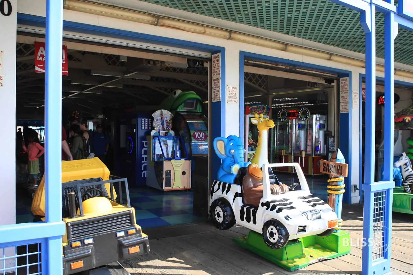 Los Angeles - Santa Monica Pier - Ferris Wheel - Riesenrad und Steg - Sehenswürdigkeiten Los Angeles - Scenic Spots - Baywatch
